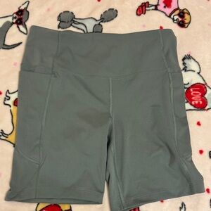 Athletic Works Women's sage green  Bike Shorts